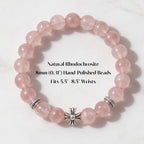 Lucky Blessing Rhodochrosite Bracelet by JWPatronus – natural crystal bracelet for women