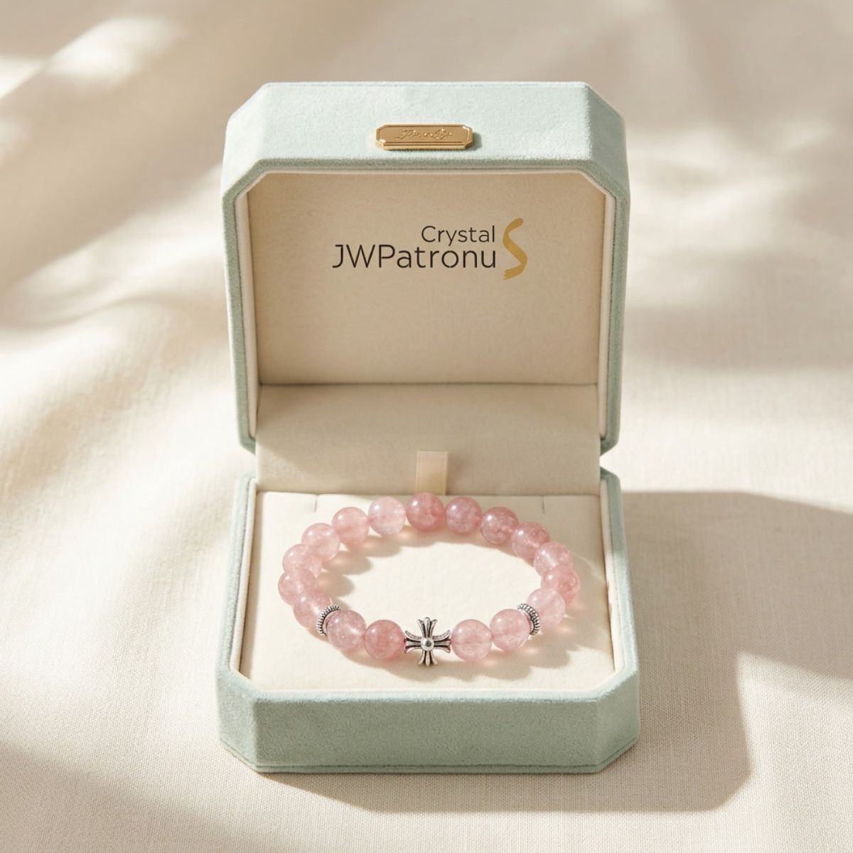 Lucky Blessing Rhodochrosite Bracelet by JWPatronus – natural crystal bracelet for women