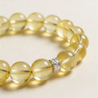 Luminous Lemon Quartz Bracelet by JWPatronus – natural crystal bracelet for women
