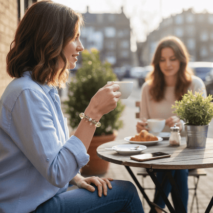 Luminous Lemon Quartz Bracelet by JWPatronus – natural crystal bracelet for women