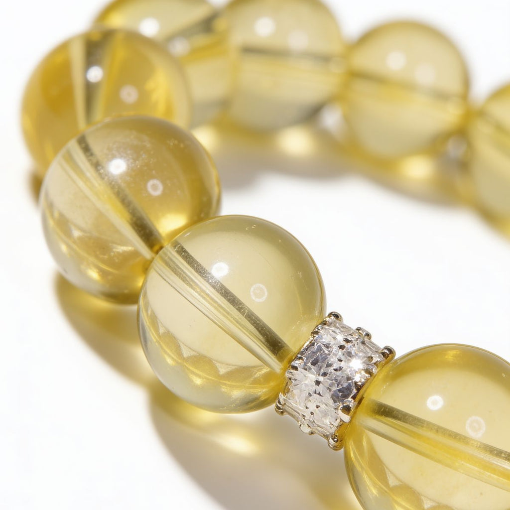 Luminous Lemon Quartz Bracelet by JWPatronus – natural crystal bracelet for women