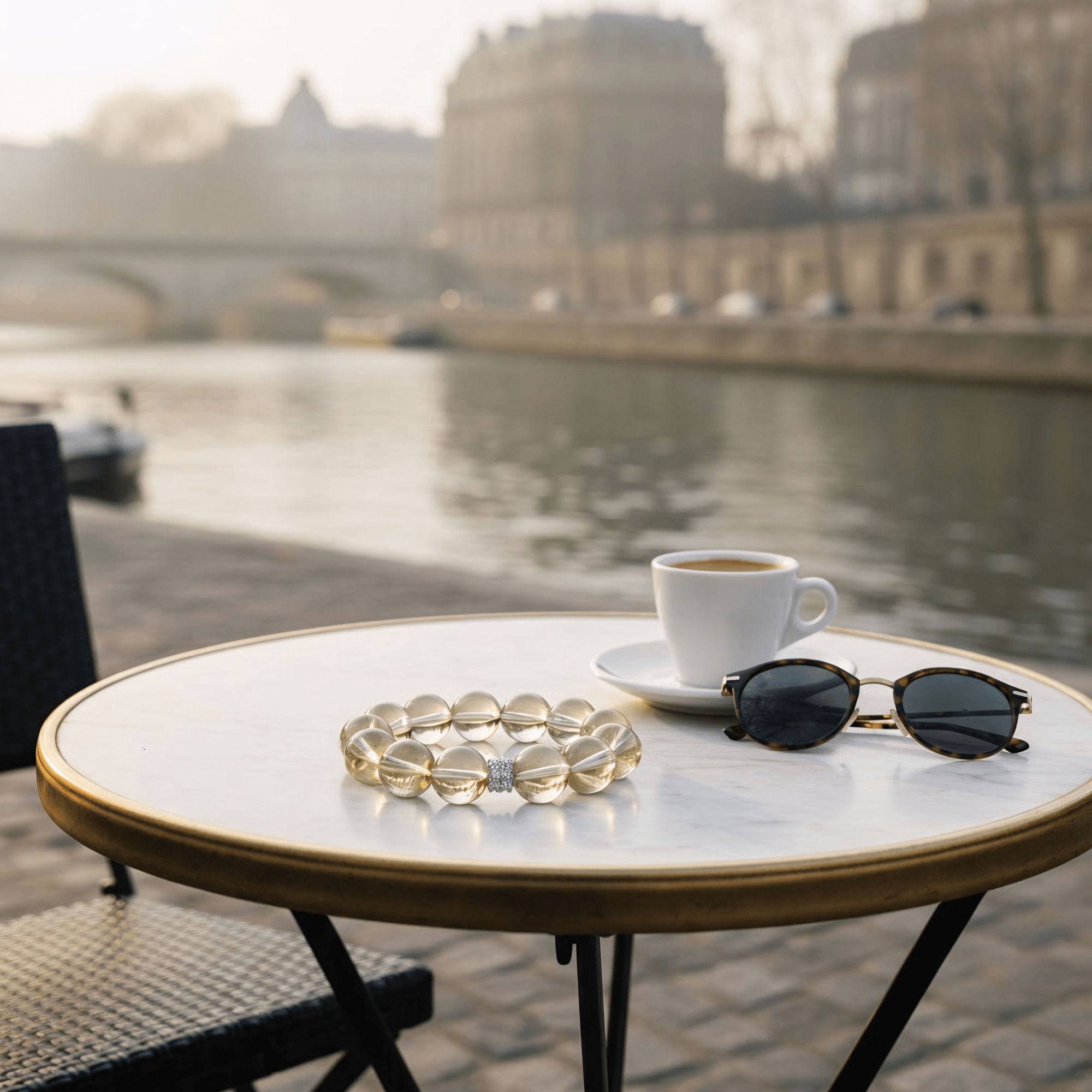 Luminous Lemon Quartz Bracelet by JWPatronus – natural crystal bracelet for women