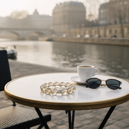 Luminous Lemon Quartz Bracelet by JWPatronus – natural crystal bracelet for women