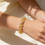 Luminous Lemon Quartz Bracelet by JWPatronus – natural crystal bracelet for women