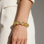 Luminous Lemon Quartz Bracelet by JWPatronus – natural crystal bracelet for women