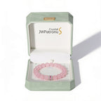 Madagascar Rose Quartz Beaded Bracelet by JWPatronus – natural crystal bracelet for women
