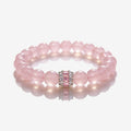 Madagascar Rose Quartz Beaded Bracelet by JWPatronus – natural crystal bracelet for women