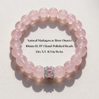Madagascar Rose Quartz Beaded Bracelet by JWPatronus – natural crystal bracelet for women