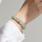 Mint Clarity Green Fluorite Beaded Bracelet by JWPatronus – natural crystal bracelet for women