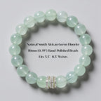 Mint Clarity Green Fluorite Beaded Bracelet by JWPatronus – natural crystal bracelet for women