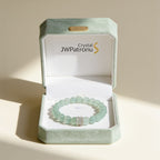 Mint Clarity Green Fluorite Beaded Bracelet by JWPatronus – natural crystal bracelet for women