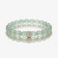Mint Clarity Green Fluorite Beaded Bracelet by JWPatronus – natural crystal bracelet for women