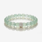Mint Clarity Green Fluorite Beaded Bracelet by JWPatronus – natural crystal bracelet for women