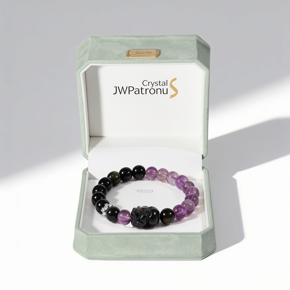 Mystic Amethyst Protection Bracelet by JWPatronus – natural crystal bracelet for women