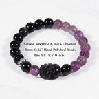 Mystic Amethyst Protection Bracelet by JWPatronus – natural crystal bracelet for women