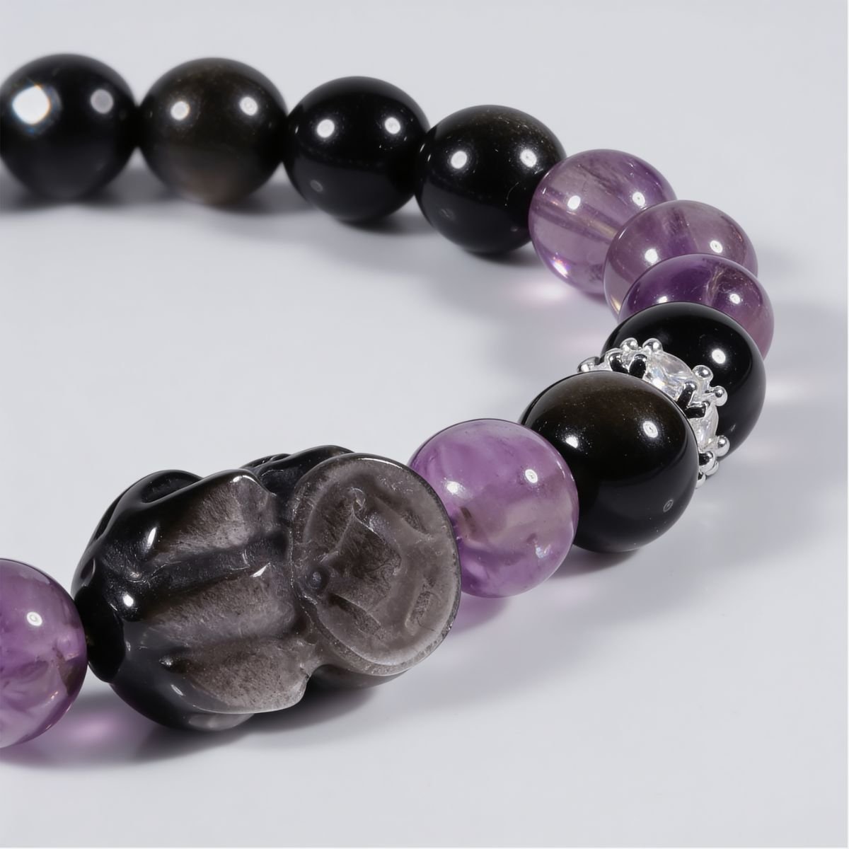 Mystic Amethyst Protection Bracelet by JWPatronus – natural crystal bracelet for women
