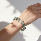 Mystic Forest Green Phantom Quartz Bracelet by JWPatronus – natural crystal bracelet for women