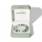 Mystic Forest Green Phantom Quartz Bracelet by JWPatronus – natural crystal bracelet for women