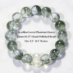 Mystic Forest Green Phantom Quartz Bracelet by JWPatronus – natural crystal bracelet for women