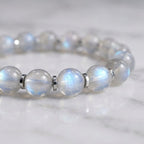 Mystic Moonstone Beaded Bracelet by JWPatronus – natural crystal bracelet for women