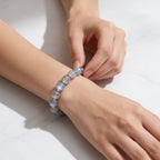 Mystic Moonstone Beaded Bracelet by JWPatronus – natural crystal bracelet for women