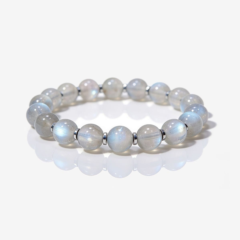 Mystic Moonstone Beaded Bracelet by JWPatronus – natural crystal bracelet for women