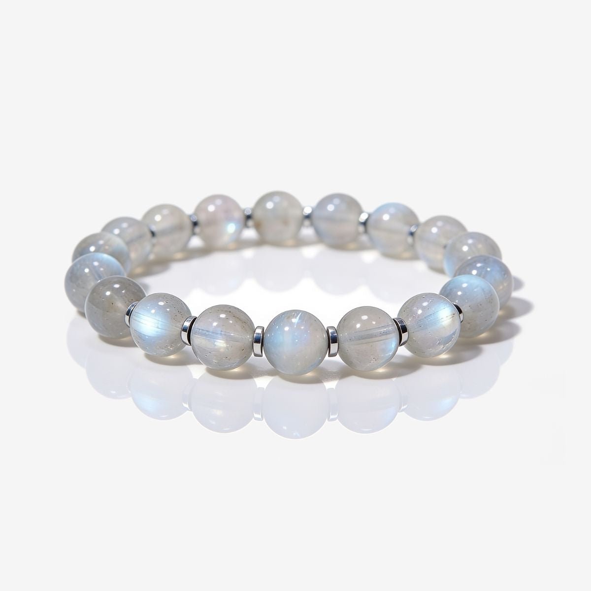 Mystic Moonstone Beaded Bracelet by JWPatronus – natural crystal bracelet for women