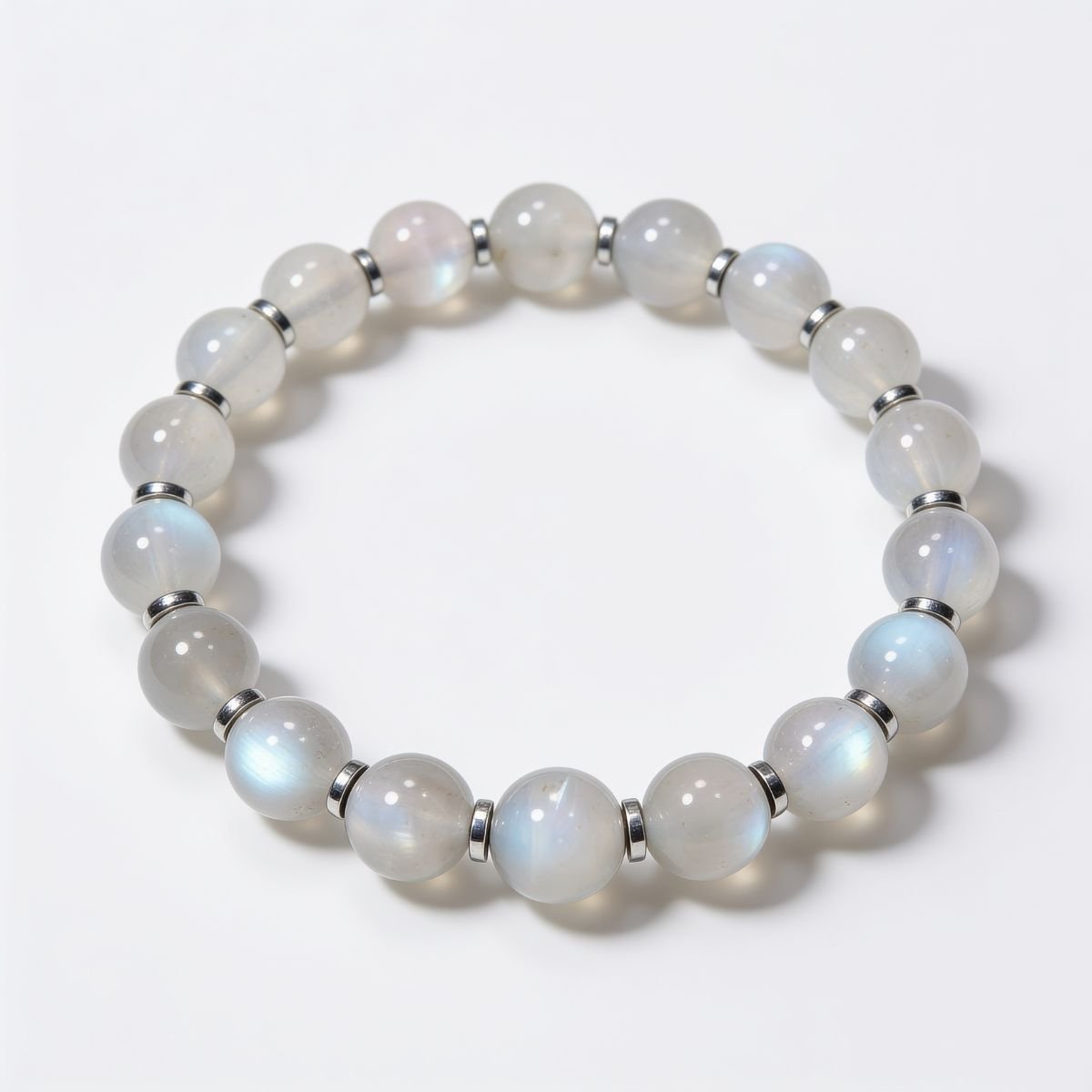 Mystic Moonstone Beaded Bracelet by JWPatronus – natural crystal bracelet for women