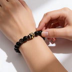 Mystic Shield Obsidian Bracelet by JWPatronus – natural crystal bracelet for women