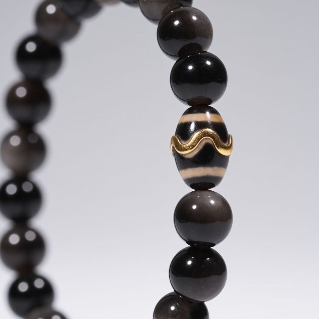 Mystic Shield Obsidian Bracelet by JWPatronus – natural crystal bracelet for women