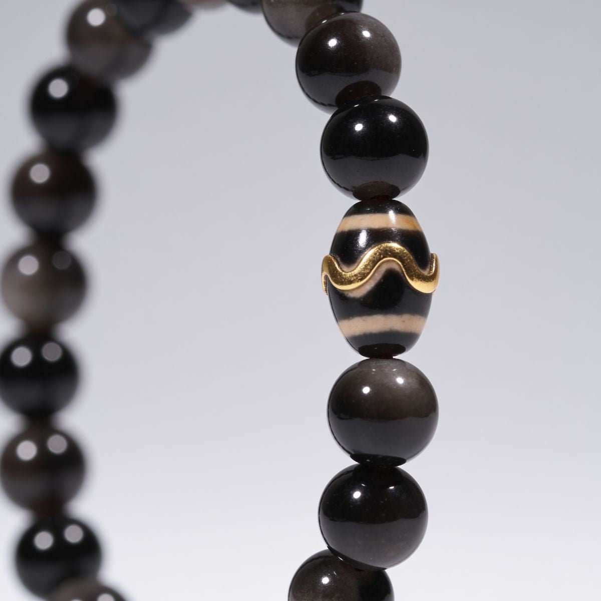 Mystic Shield Obsidian Bracelet by JWPatronus – natural crystal bracelet for women