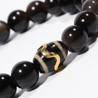 Mystic Shield Obsidian Bracelet by JWPatronus – natural crystal bracelet for women
