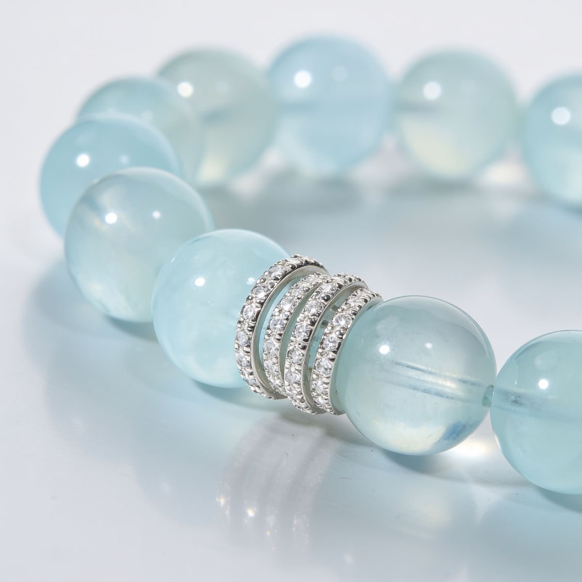 Ocean Calm Aquamarine Bracelet by JWPatronus – natural crystal bracelet for women