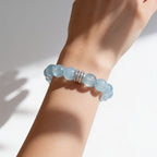 Ocean Calm Aquamarine Bracelet by JWPatronus – natural crystal bracelet for women