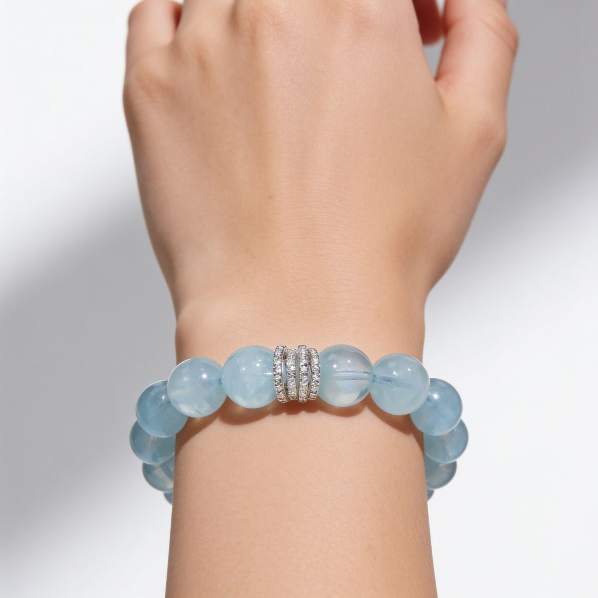 Ocean Calm Aquamarine Bracelet by JWPatronus – natural crystal bracelet for women
