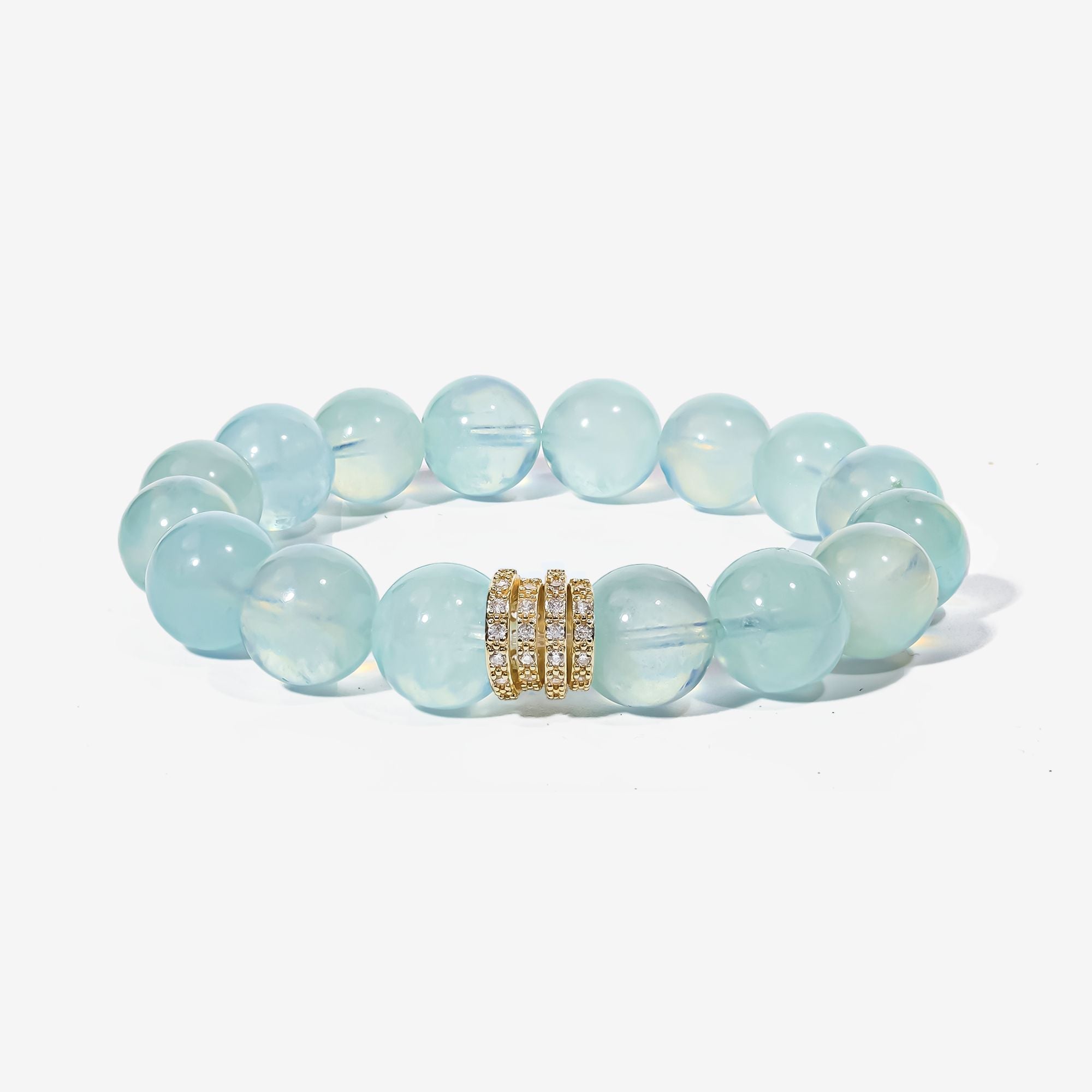Ocean Calm Aquamarine Bracelet — Select by JWPatronus – natural crystal bracelet for women