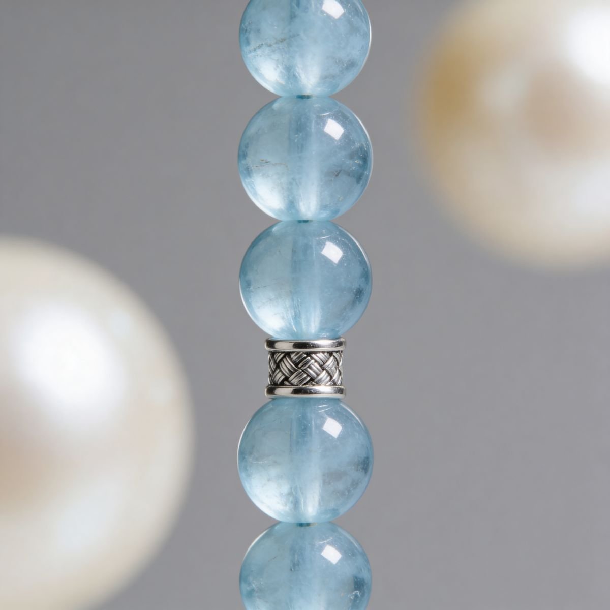 Ocean’s Grace Aquamarine Bracelet by JWPatronus – natural crystal bracelet for women