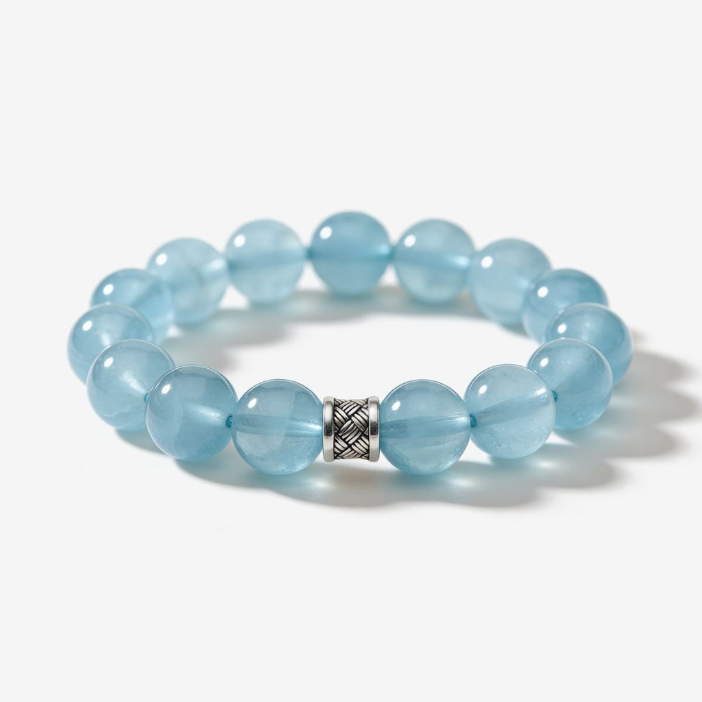 Ocean’s Grace Aquamarine Bracelet by JWPatronus – natural crystal bracelet for women