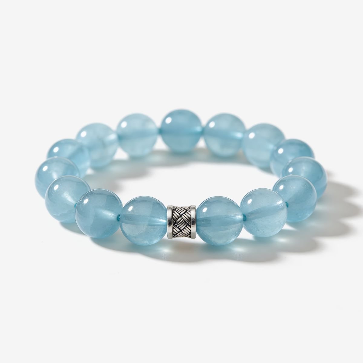 Ocean’s Grace Aquamarine Bracelet by JWPatronus – natural crystal bracelet for women