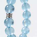 Ocean’s Grace Aquamarine Bracelet by JWPatronus – natural crystal bracelet for women