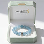 Ocean’s Grace Aquamarine Bracelet by JWPatronus – natural crystal bracelet for women