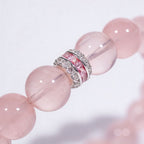 Pure Heart Rose Quartz Bracelet by JWPatronus – natural crystal bracelet for women