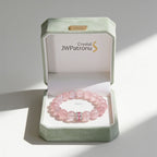 Pure Heart Rose Quartz Bracelet by JWPatronus – natural crystal bracelet for women