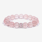 Pure Heart Rose Quartz Bracelet by JWPatronus – natural crystal bracelet for women