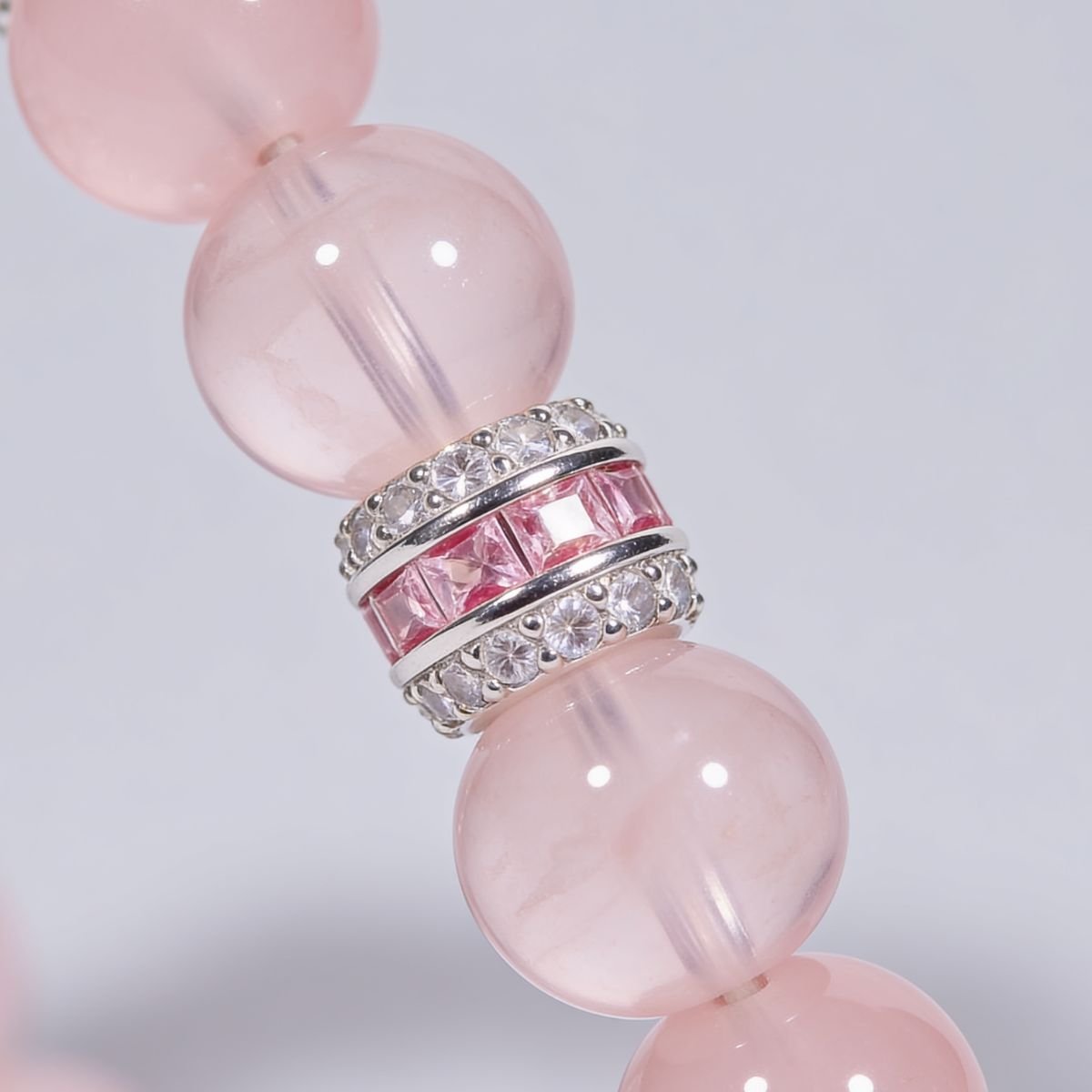 Pure Heart Rose Quartz Bracelet by JWPatronus – natural crystal bracelet for women