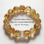 Radiant Citrine Beaded Bracelet by JWPatronus – natural crystal bracelet for women