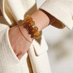 Radiant Citrine Bracelet worn with cream blazer for polished everyday styling