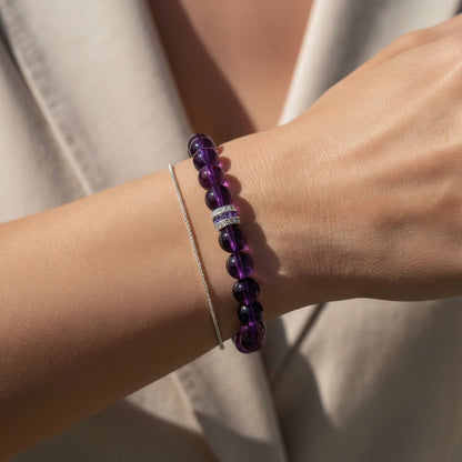 Royal Amethyst Bracelet — Select by JWPatronus – natural crystal bracelet for women