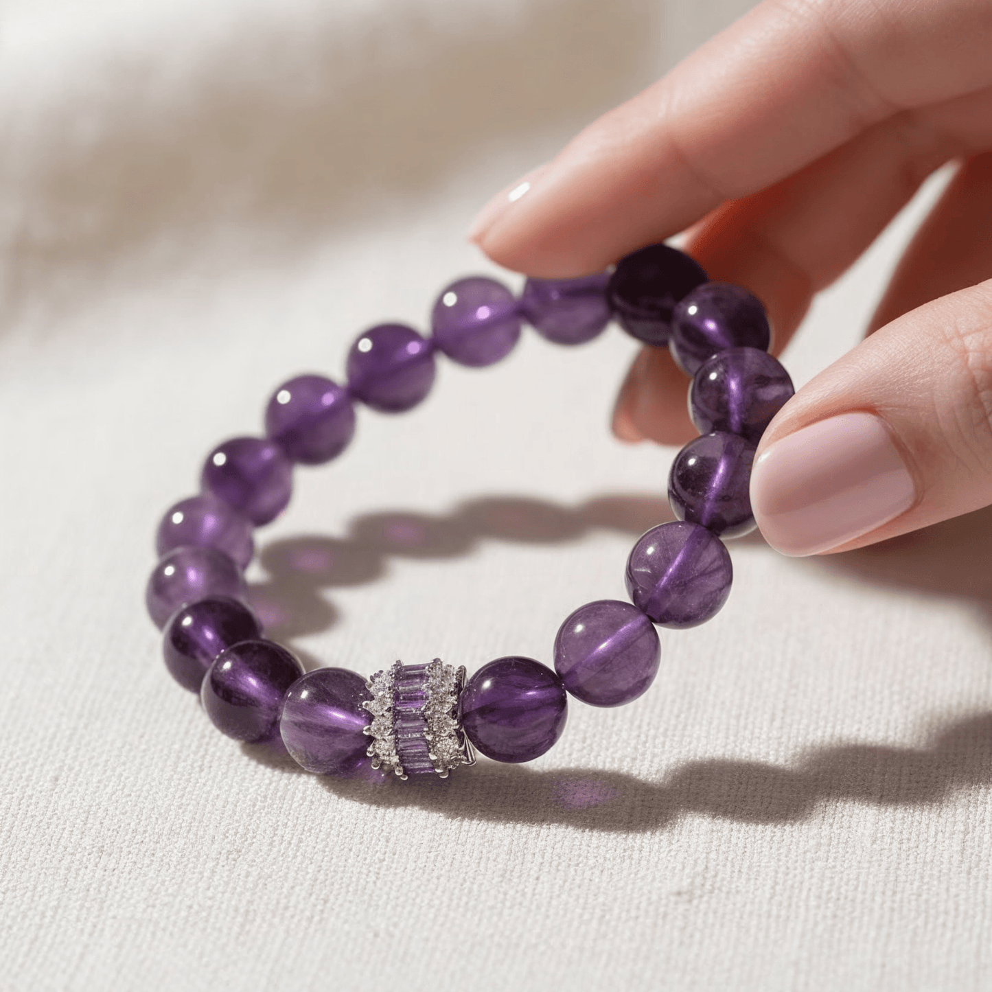Spiritual Protection Jewelry - Amethyst Bracelet for Inner Peace
