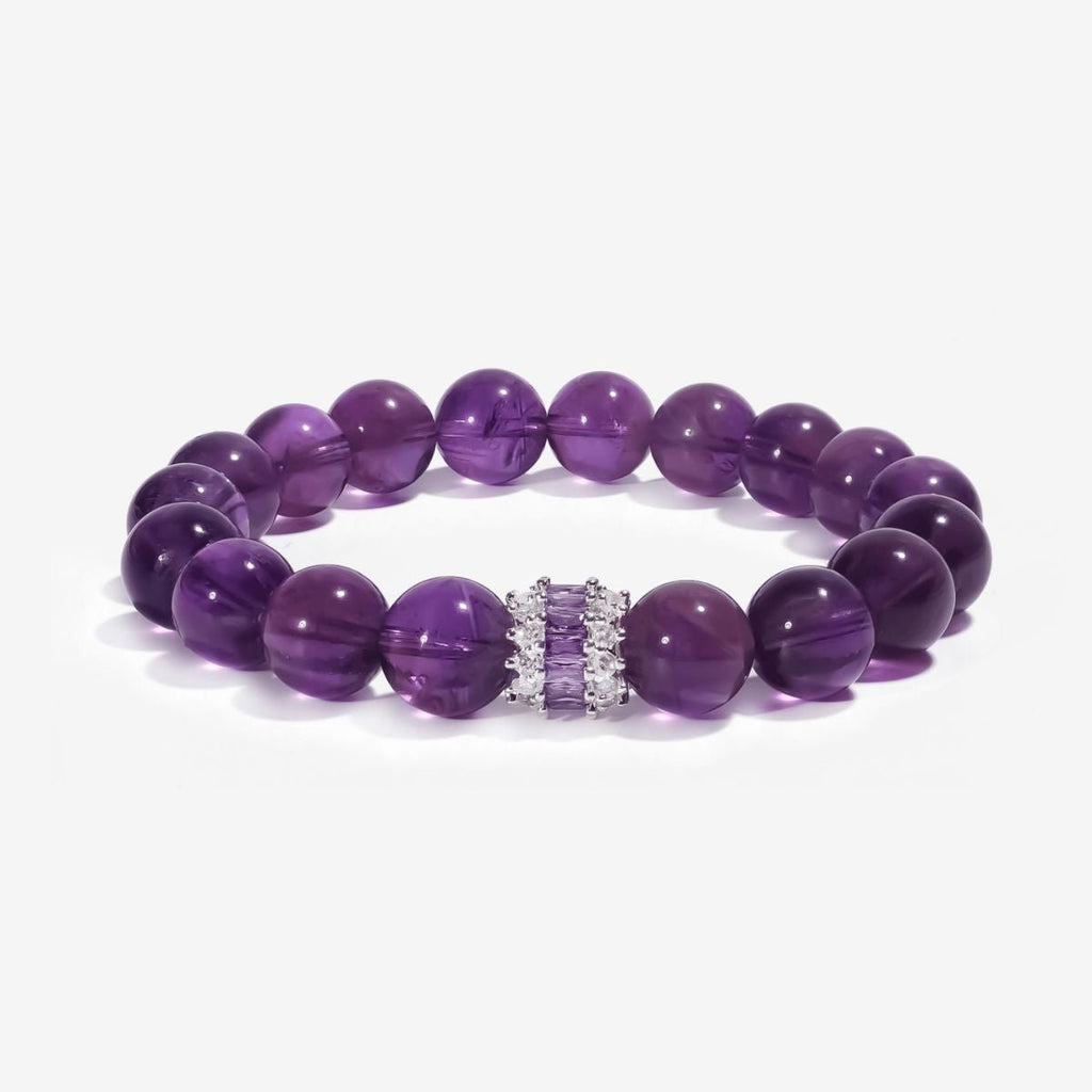 Royal Amethyst Elegance Bracelet by JWPatronus – natural crystal bracelet for women